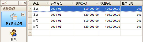 珠宝连锁软件提成设置，蓝格珠宝连锁软件