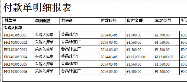 珠宝销售管理软件明细表，蓝格珠宝销售软件，蓝格软件